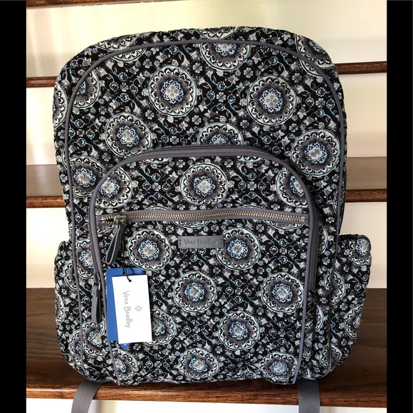 charcoal medallion vera bradley backpack
